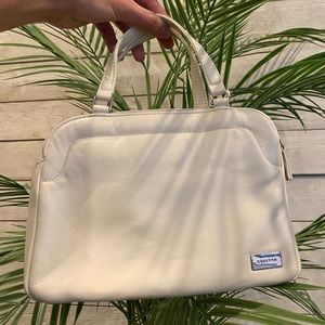 Cream Coletta Genuine Leather Handbag / Purse